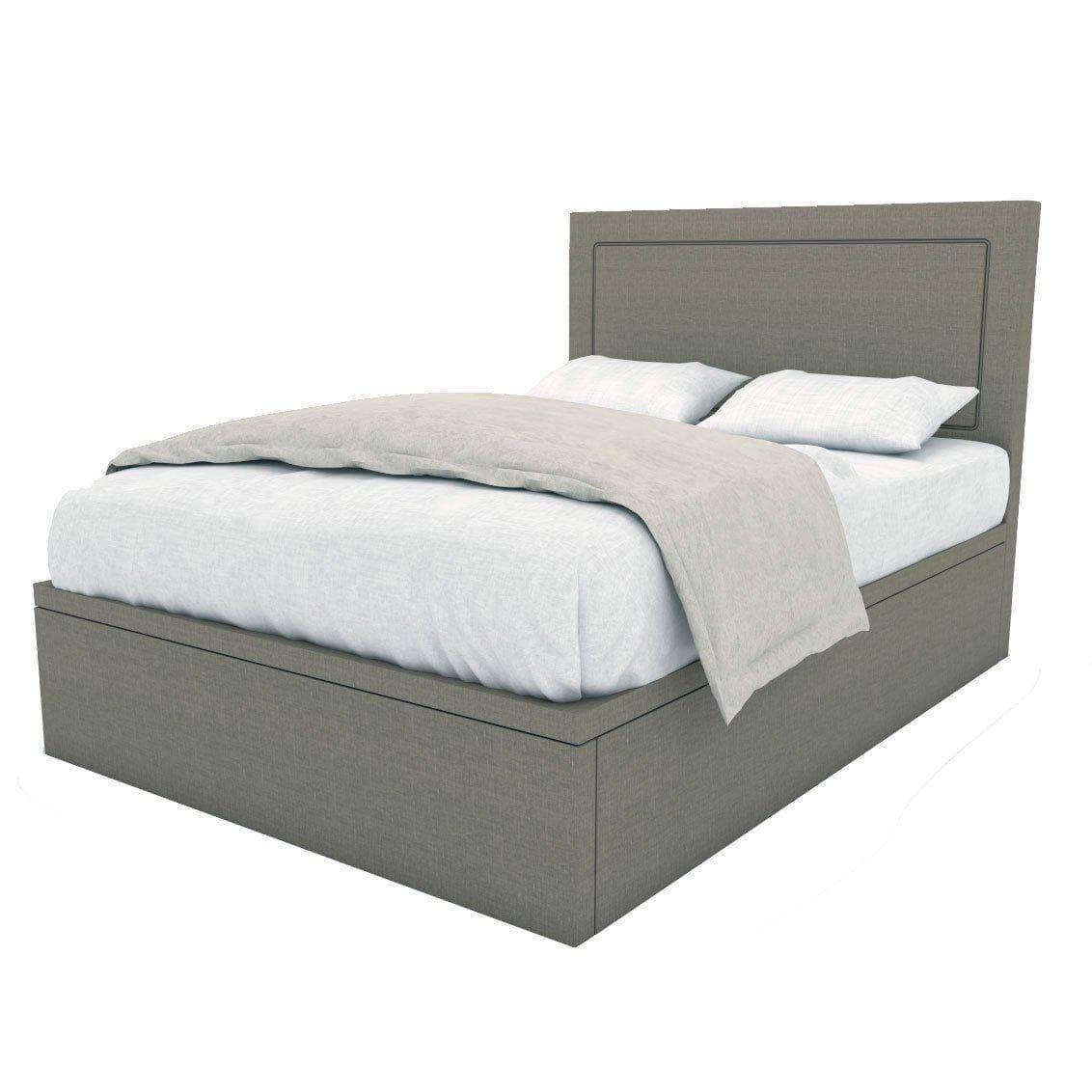 Garrice Grey Fabric Storage Bed Frame (Water Repellent) Singapore