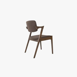 Gemma Brown Fabric Wooden Dining Chair Singapore