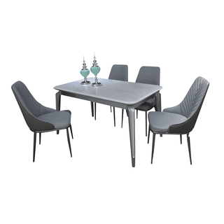 Genevieve Cultured Marble Dining Set (1+4) Singapore