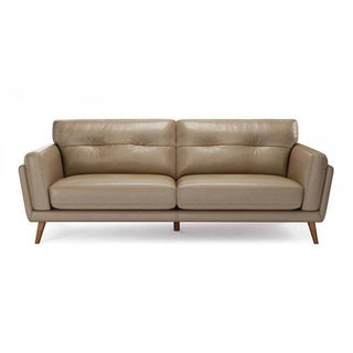 Gerry Beige Faux Leather Sofa Singapore