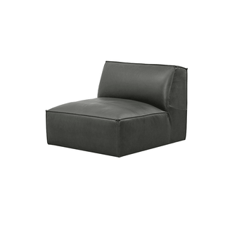 Giacomo Premium Aniline Leather Armless Unit Sofa by Chattel Singapore