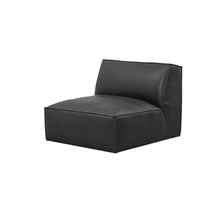Giacomo Premium Aniline Leather Armless Unit Sofa by Chattel Singapore