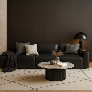 Giacomo Premium Leather 4 Seater Extended Sofa