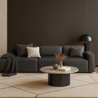 Giacomo Premium Leather 4 Seater Extended Sofa