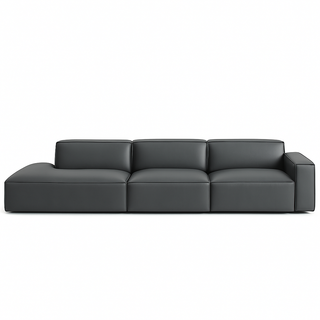 Giacomo Premium Leather 4 Seater Extended Sofa