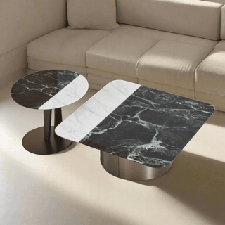 Ginevra Cultured Marble Nesting Coffee Table Singapore