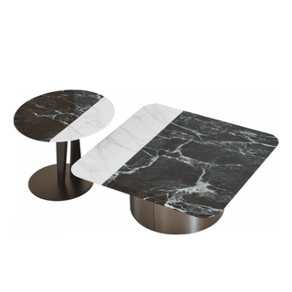 Ginevra Cultured Marble Nesting Coffee Table Singapore