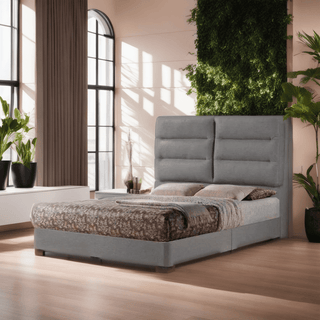 Gladious Grey Fabric Bed Frame (Water Repellent) Singapore