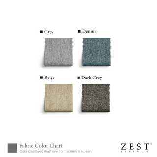 Greta Fabric Sofa by Zest Livings (Eco Clean | Water Repellent) Singapore