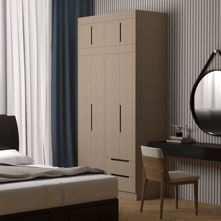 Harrison 4 Door Open Wardrobe with Top Singapore