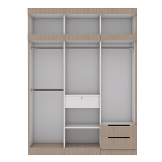 Harrison 6 Door Open Wardrobe with Top Singapore