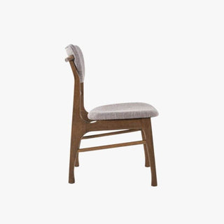 Hayes Light Grey Fabric Wooden Dining Chair Singapore
