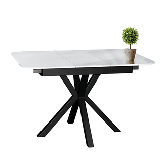 Heiwa Extendable Dining Table with Crystalised Stone Top Singapore