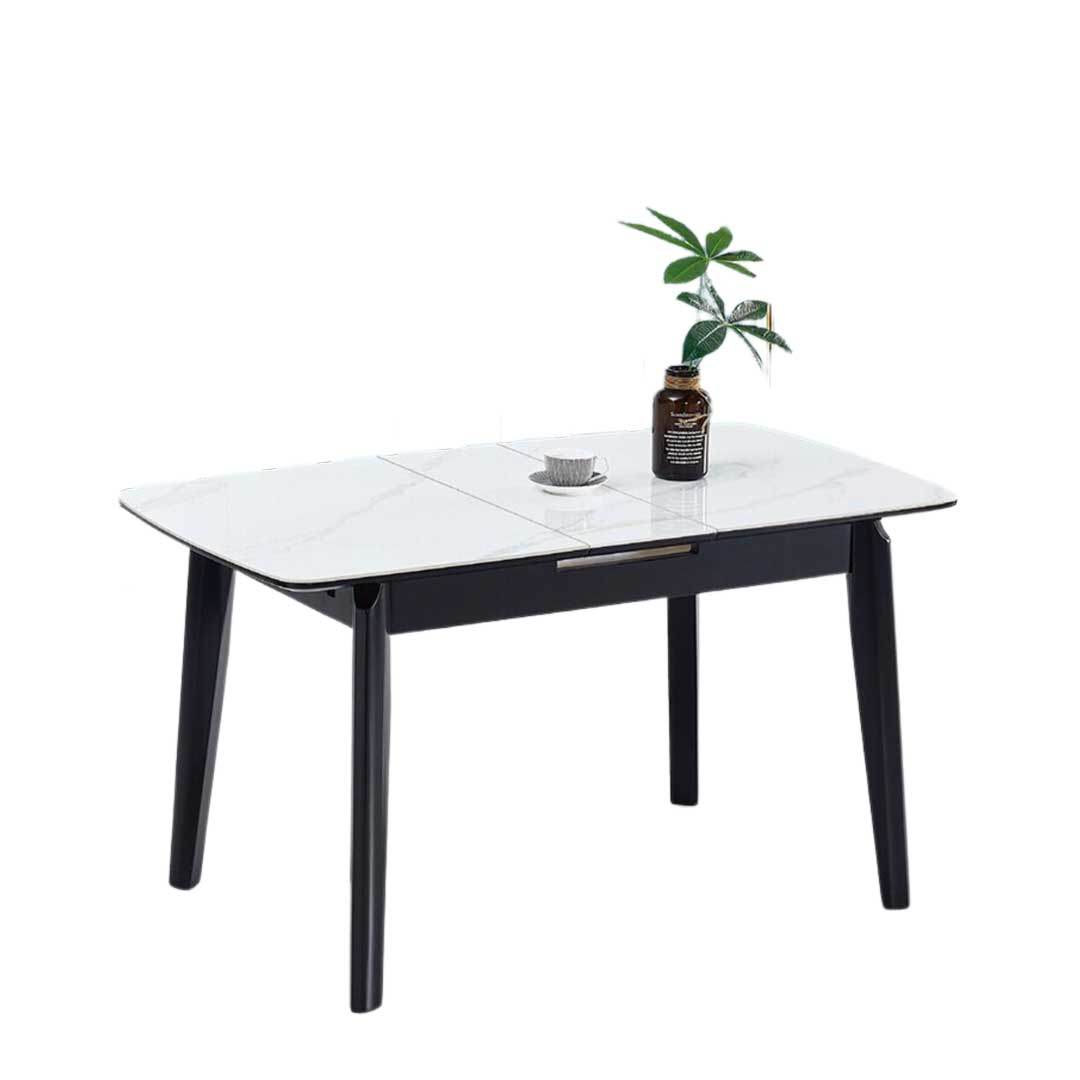 Hoku Glossy Sintered Stone Extendable Dining Table Singapore