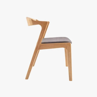 Holly Grey Fabric Wooden Dining Chair Singapore