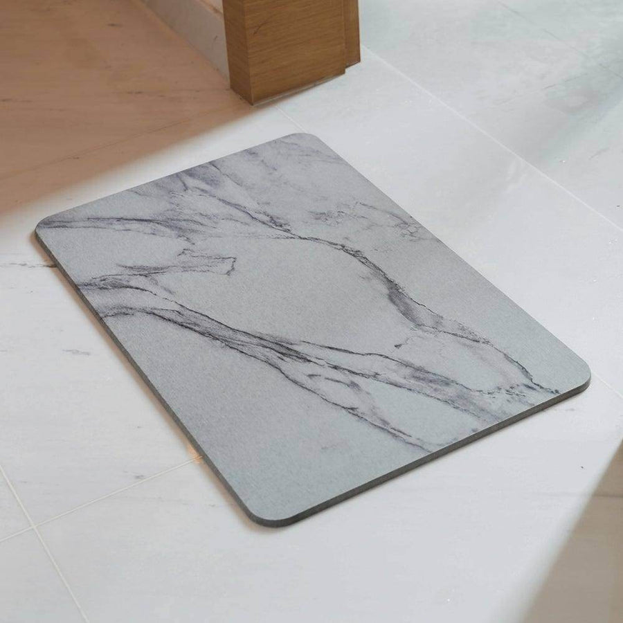 HOUZE - Diatomite Absorbent Mat (Large) - Grey Marble Singapore