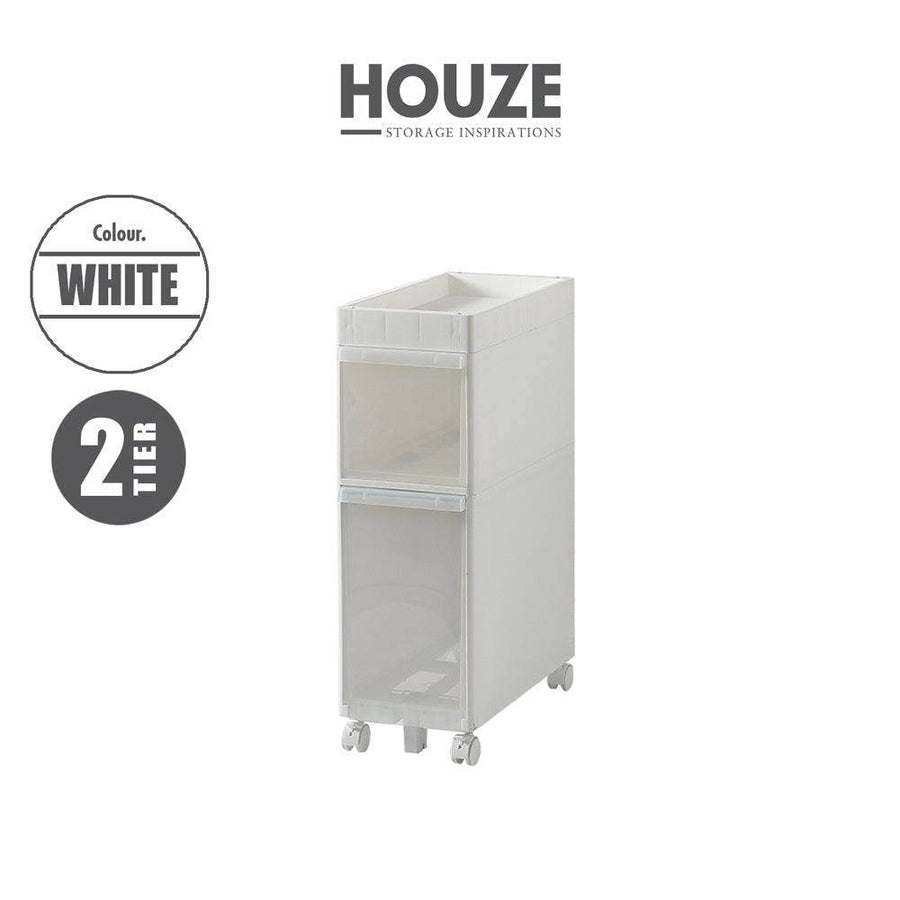 HOUZE - KRUSTY - 2 Tier Rolling Storage Cabinet Singapore