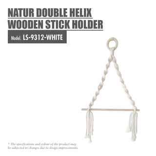 HOUZE - Natur Double Helix Wooden Stick Holder Singapore