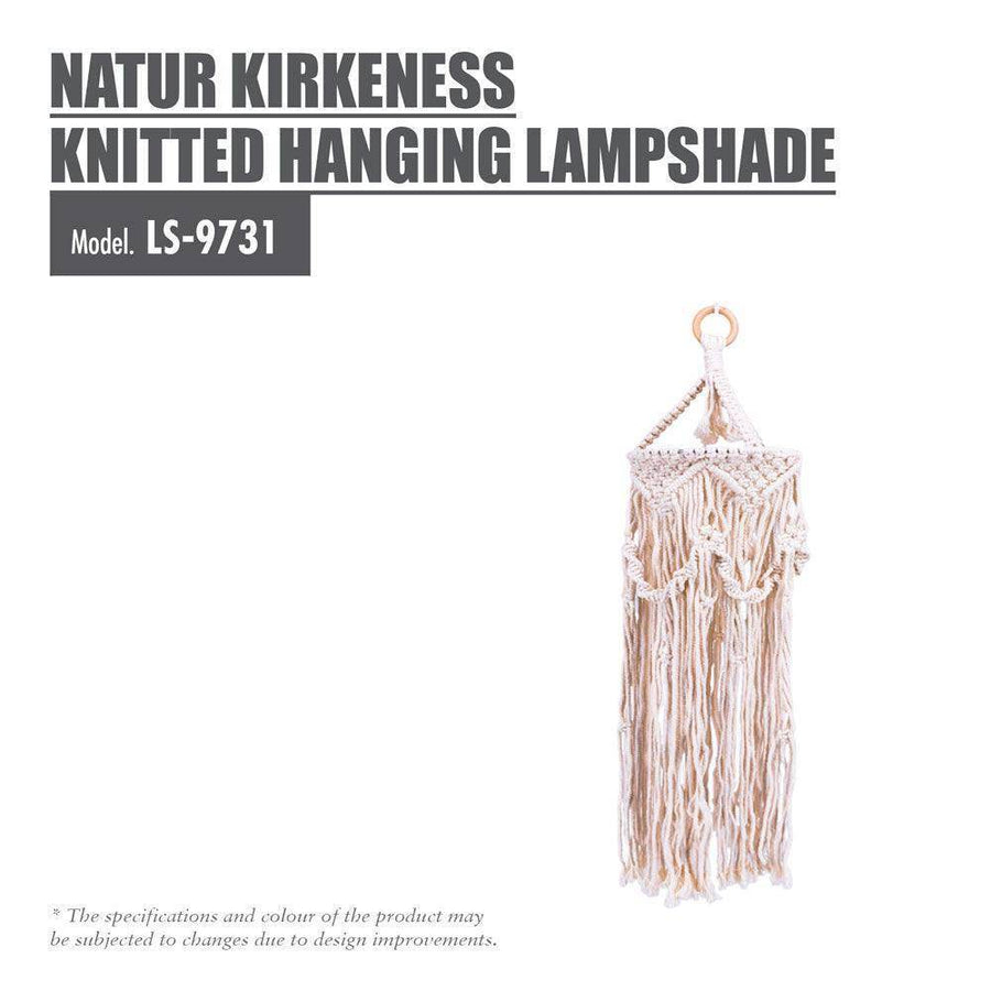 HOUZE - Natur Kirkeness Knitted Hanging Lampshade Singapore