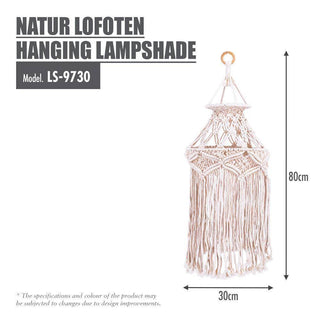 HOUZE - Natur Lofoten Knitted Hanging Lampshade Singapore