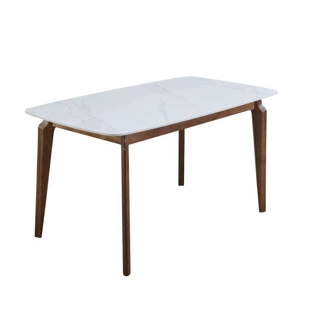 Hudson Ash Wood Dining Table with Sintered Stone Top Singapore