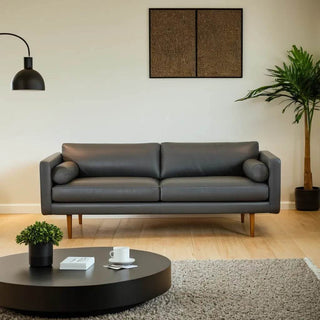 Odysseus Faux Leather Sofa