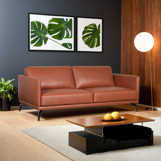 Nobuko Genuine Leather Sofa