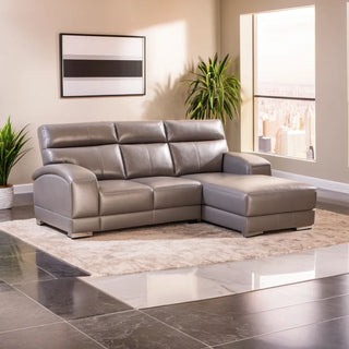 Sydney L-Shaped Faux Leather Sofa