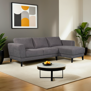 Sumiko Fabric L-Shaped Sofa