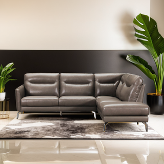 Ryouta Genuine Leather Corner L-Shaped Sofa