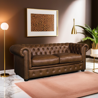 Richmoore Chesterfield Leathaire Sofa