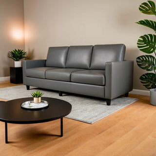 Berton Faux Leather Sofa