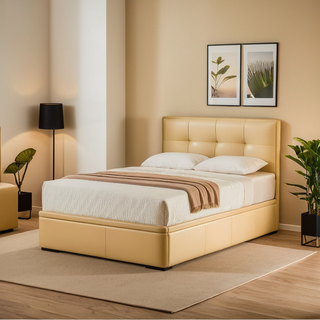 Robyn Faux Leather Storage Bed