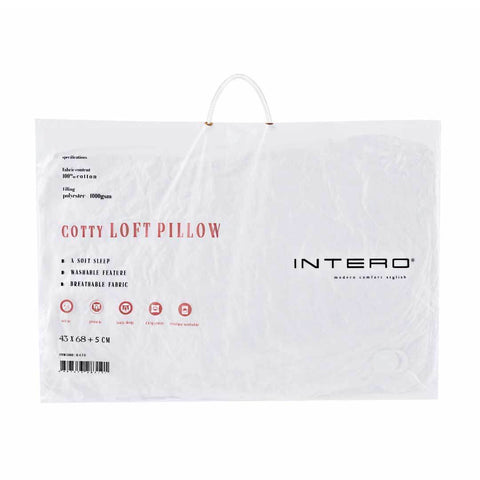 Intero Cotty Vacuum Packed Luxury Loft Pillow Singapore