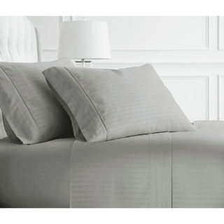 iSleep Solid Soft Bedsheet Set-Strips-800TC Singapore