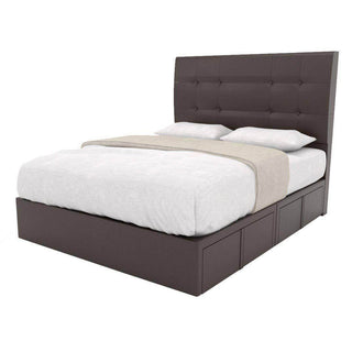 Jaxon Faux Leather Drawer Bed Frame Singapore