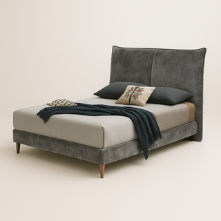 Megafurniture | Jayce Velvet Bed Frame | Bed