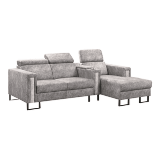 Joanna Fabric Sectional Sofa with Cup Holder Singapore