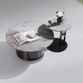 Larissa Glossy Sintered Stone Nesting Coffee Table Singapore