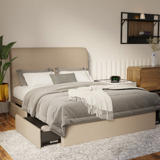 Vintaro Faux Leather Drawer Bed Frame (Pet Friendly) by Esteller