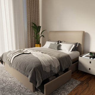 Vintaro Faux Leather Drawer Bed Frame (Pet Friendly) by Esteller