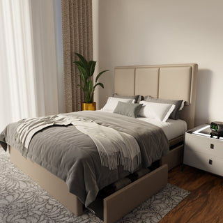 Velmira Faux Leather Drawer Bed Frame (Pet Friendly) by Esteller