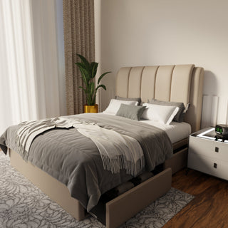 Asteron Faux Leather Drawer Bed Frame (Pet Friendly) by Esteller