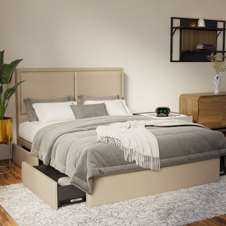 Bravelle Faux Leather Drawer Bed Frame (Pet Friendly) by Esteller