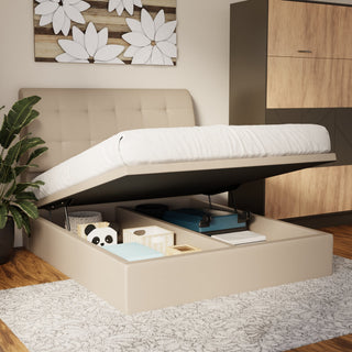 Haldor Faux Leather Storage Bed Frame (Pet Friendly) by Esteller