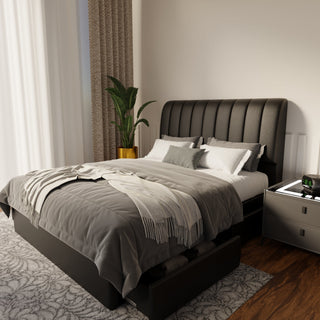 Kuro Faux Leather Drawer Bed Frame (Pet Friendly) by Esteller