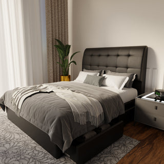 Haldor Faux Leather Drawer Bed Frame (Pet Friendly) by Esteller