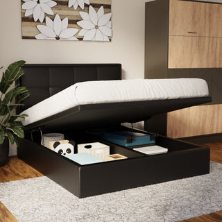 Solvane Faux Leather Storage Bed Frame (Pet Friendly) by Esteller