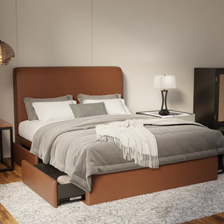 Vintaro Faux Leather Drawer Bed Frame (Pet Friendly) by Esteller