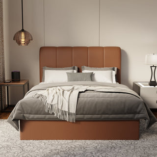 Caldrin Faux Leather Drawer Bed Frame (Pet Friendly) by Esteller